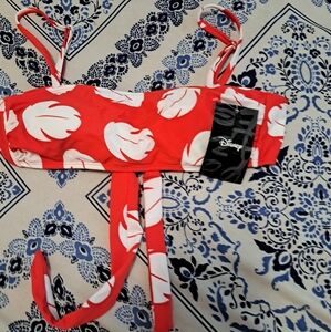 Disney womens liloand stitch bikini top adjustable straps and removable padding
